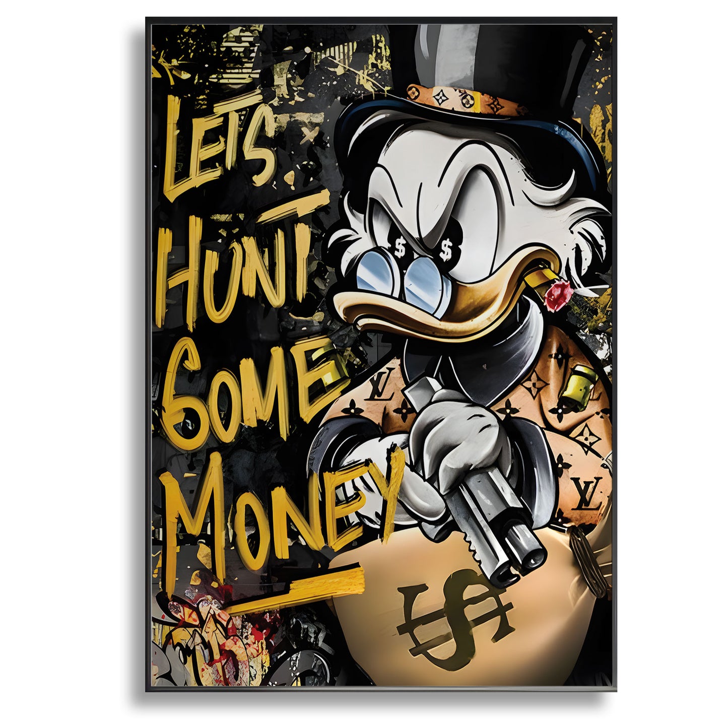 Duck Lets Get Money - Canvas