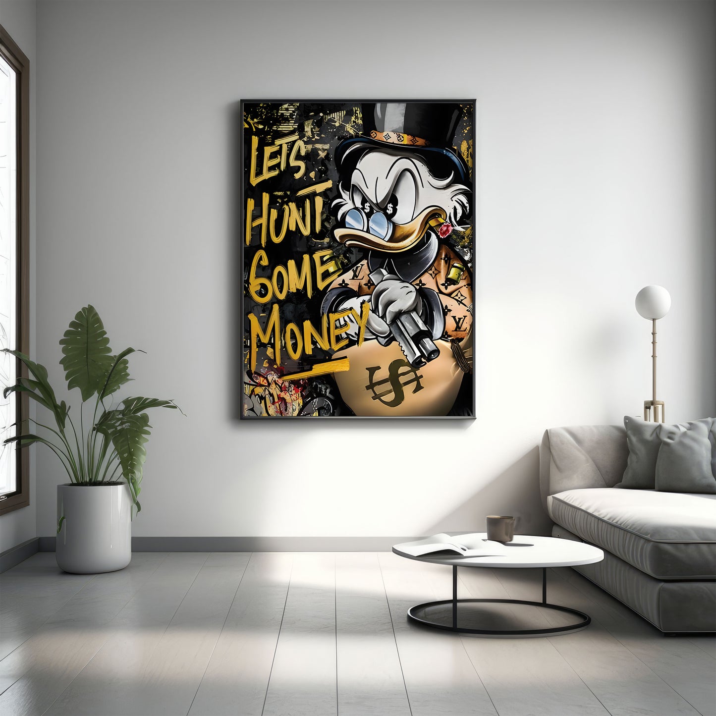 Duck Lets Get Money - Canvas