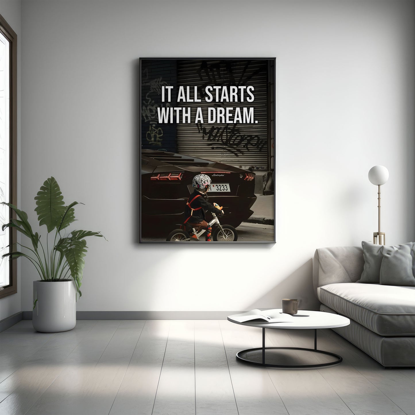 Starts With A Dream | Lambo - Canvas