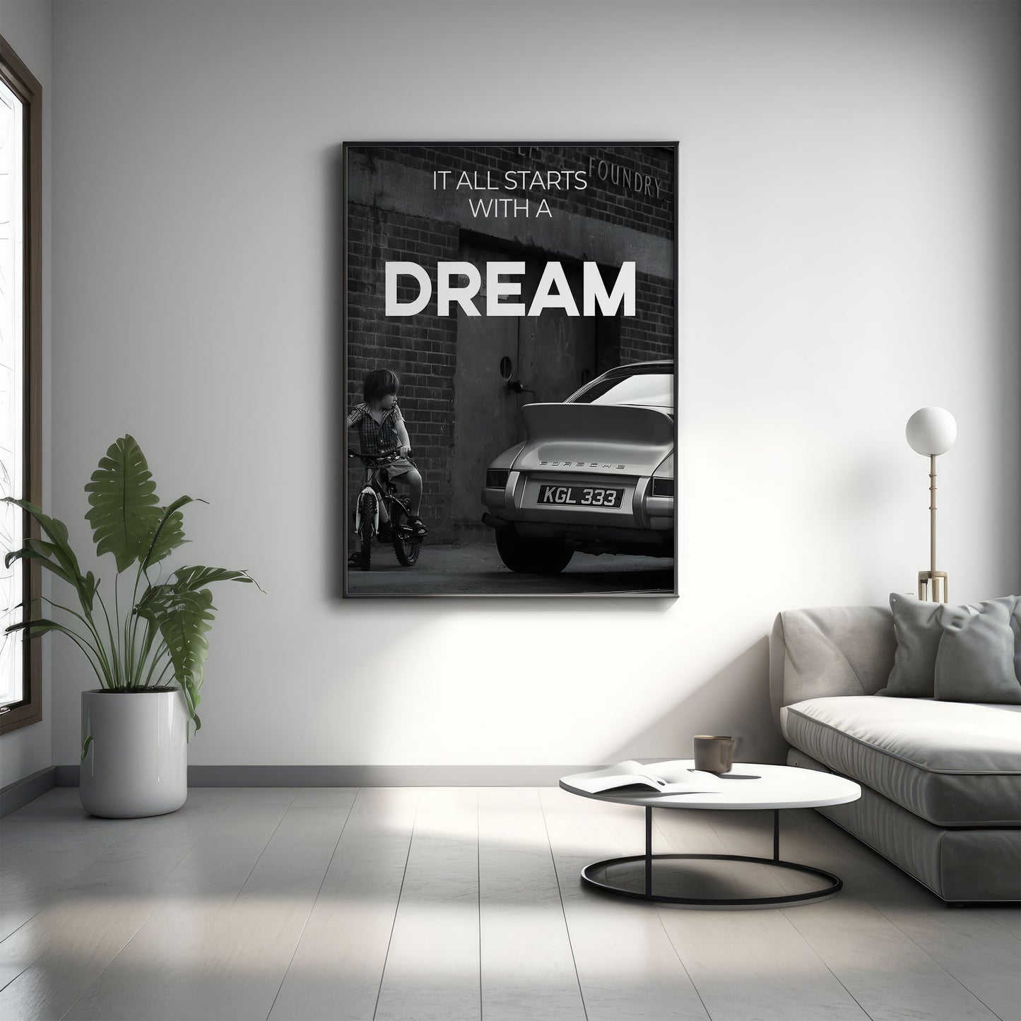 Starts With A Dream | Classic Porsche - Canvas