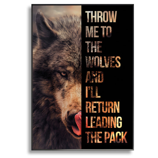 Throw me to the wolves - Canvas