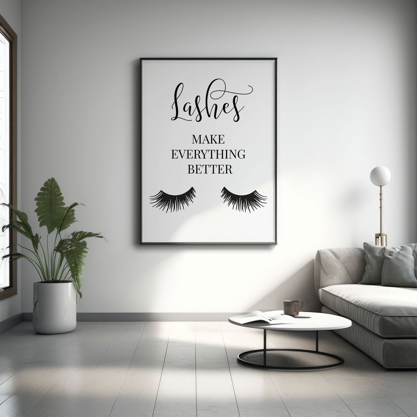 Lashes Make Everything Better - Canvas