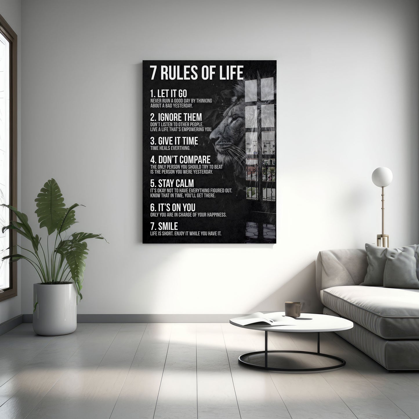 7 rules of life - Plexiglas