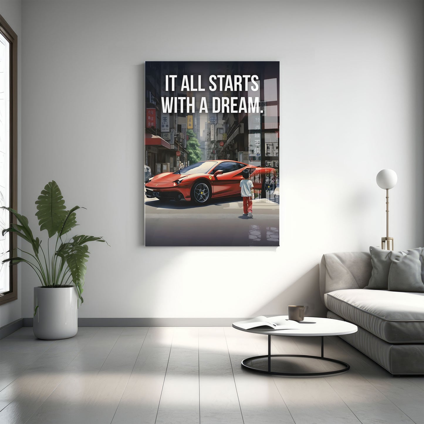 Starts With A Dream | Ferrari - Plexiglas