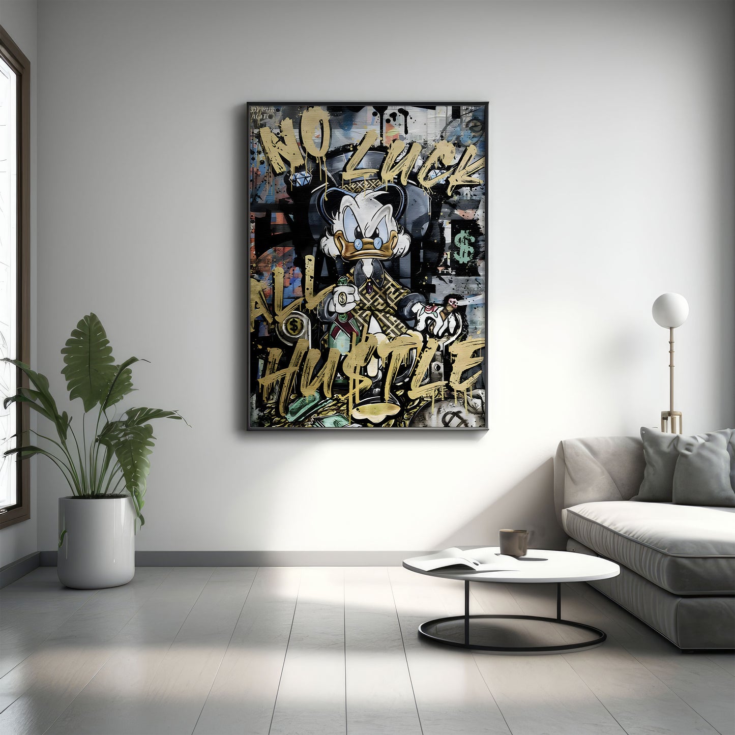 No Luck All Hustle - Canvas