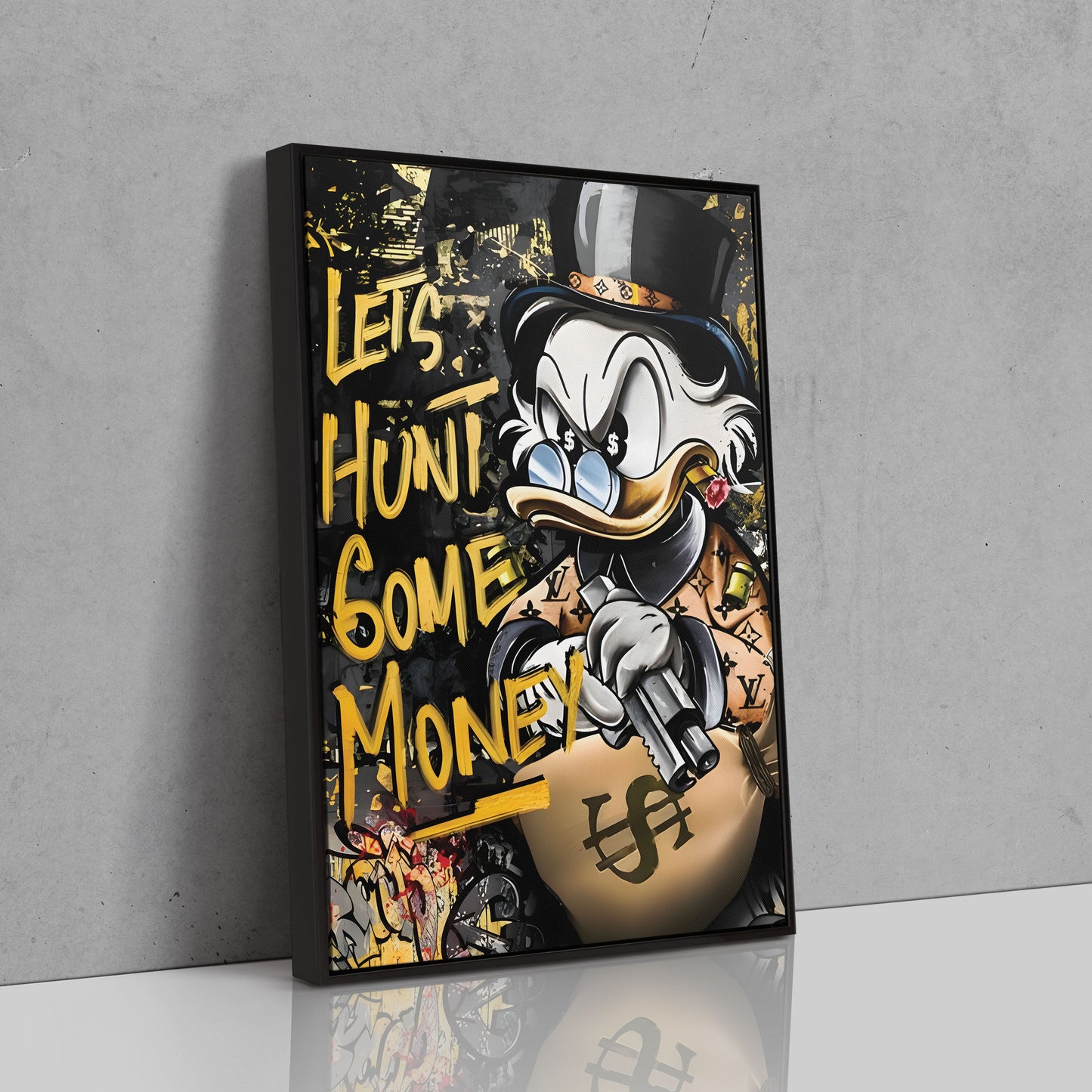 Duck Lets Get Money - Canvas