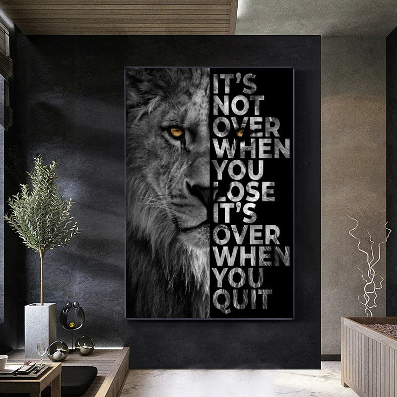 It's Not Over When You Lose - Canvas