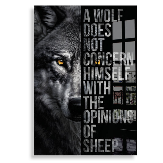 Wolf Does Not Concern - Plexiglas