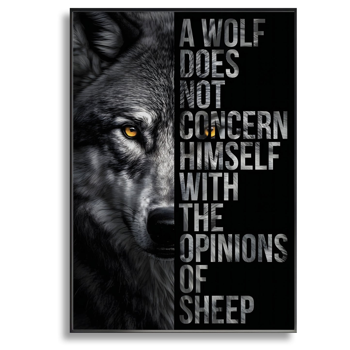 Wolf Does Not Concern - Canvas