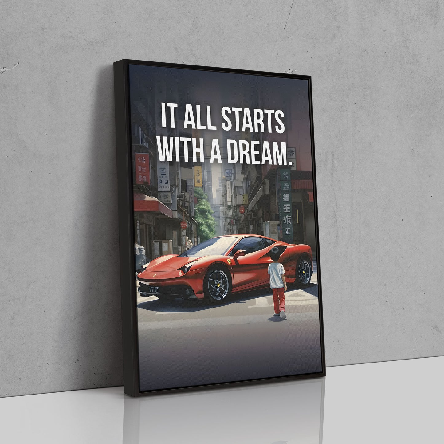 Starts With A Dream | Ferrari - Canvas