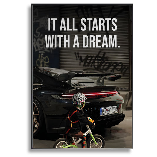 Starts With A Dream | Porsche - Canvas